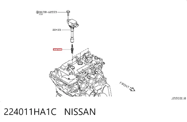 Bujía 224011HA1C Nissan/Infiniti