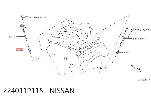 Bujía 224011P115 Nissan/Infiniti