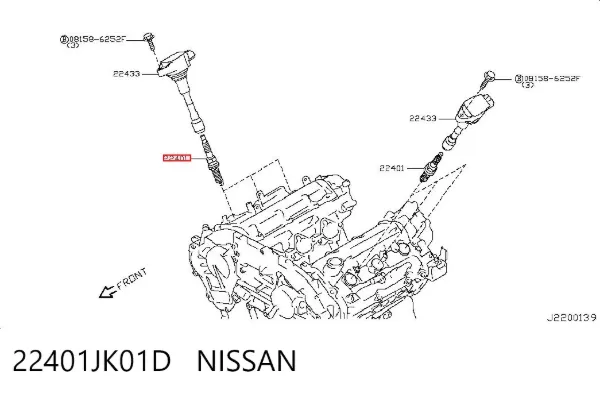Bujía 22401JK01D Nissan/Infiniti
