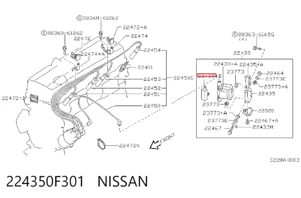  224350F301 Nissan/Infiniti
