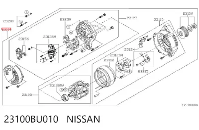 Alternador NISSAN 23100BU010