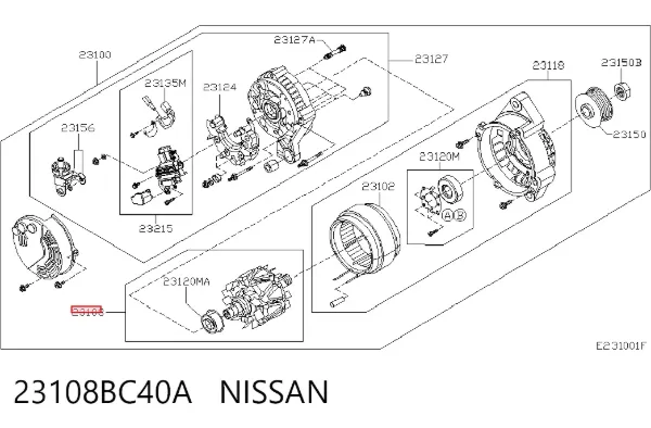  23108BC40A Nissan/Infiniti