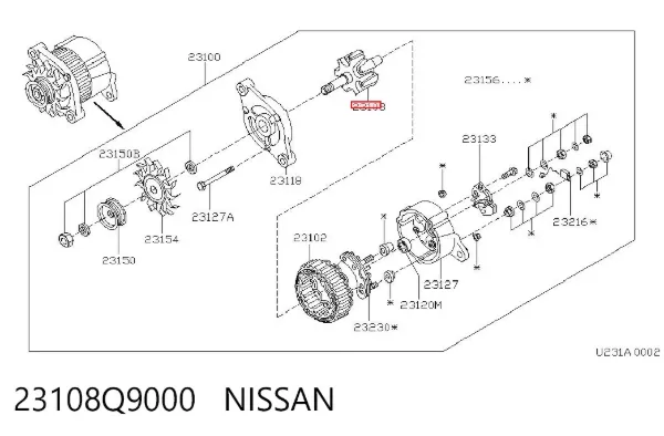 Rotor del alternador Ford Escort CLASSIC TOURING