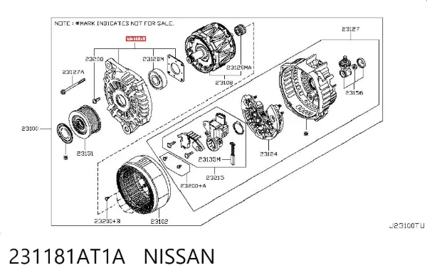  231181AT1A Nissan/Infiniti