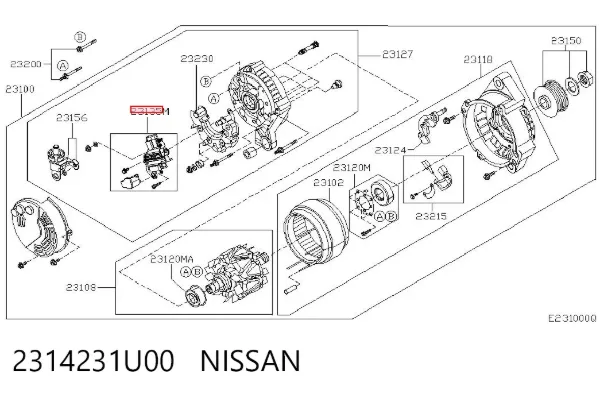  2314231U00 Nissan/Infiniti