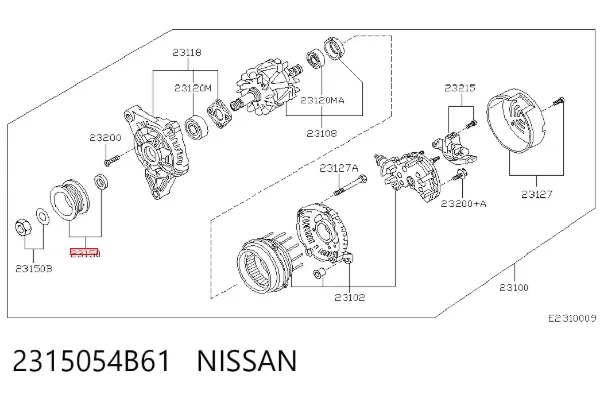 Polea alternador 1126601531 Bosch