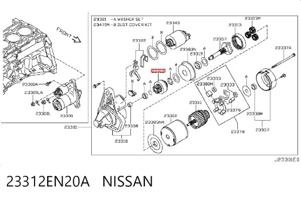 Bendix 23312EN20A Nissan/Infiniti