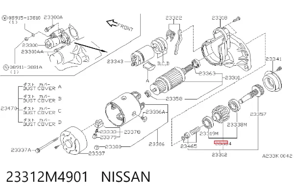 Bendix 23312M4901 Nissan/Infiniti