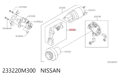 Horquilla de arranque NISSAN 233220M300