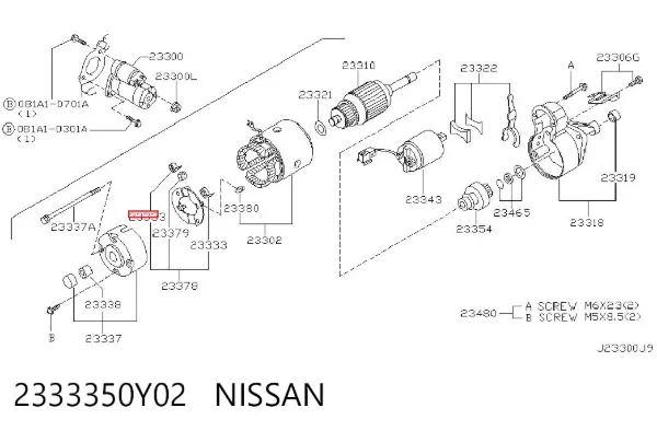  2333350Y02 Nissan/Infiniti