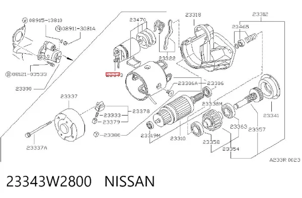 Solenoide de arranque Nissan Patrol W260