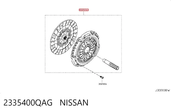 Embrague 2335400QAG Nissan/Infiniti