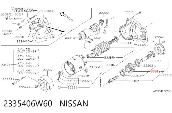 Bendix 2335406W60 Nissan/Infiniti