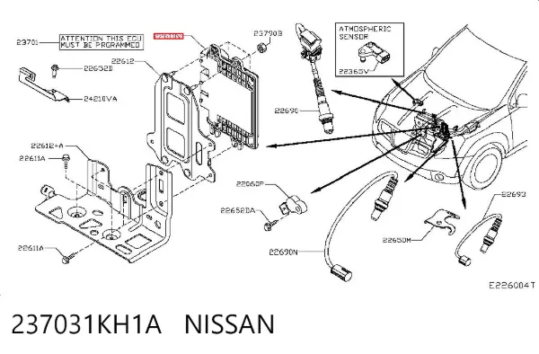ECU 237031KH1A Nissan/Infiniti