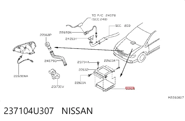 ECU 237104U307 Nissan/Infiniti