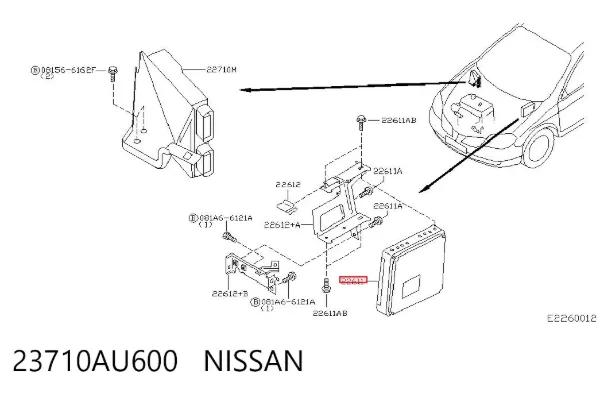 ECU 23710AU600 Nissan/Infiniti