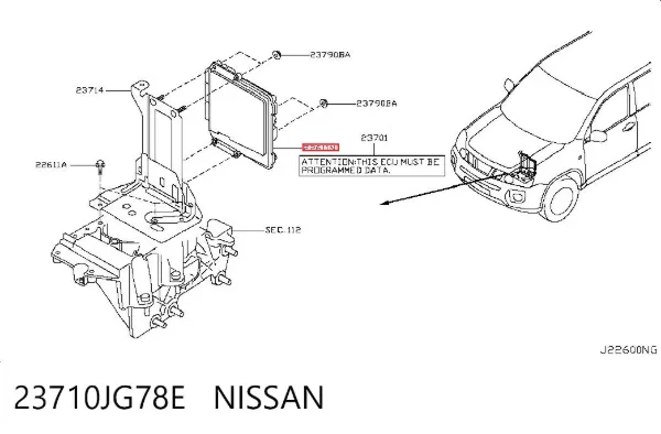 ECU 23710JG78E Nissan/Infiniti