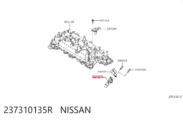 Sensor de cigüeñal 237310135R Nissan/Infiniti