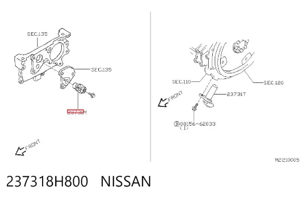 Sensor de árbol de levas ME212060 Mitsubishi