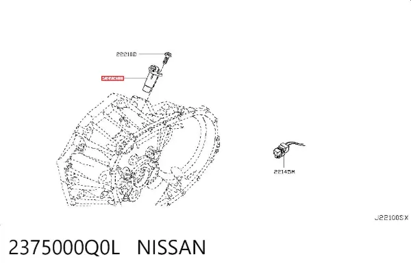Sensor de cigüeñal 2375000Q0L Nissan/Infiniti