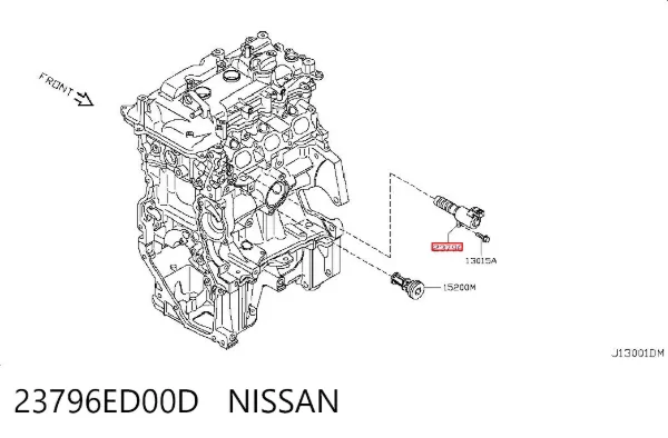 Válvula de control del árbol de levas 23796ED00D Nissan/Infiniti