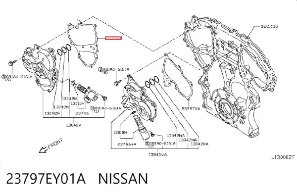 Junta tapa de balancines 23797EY01A Nissan/Infiniti