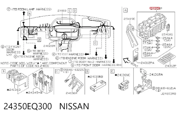Caja de fusibles Nissan X-Trail T30