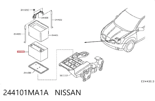 Batería 244101MA1A Nissan/Infiniti