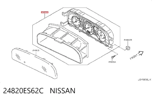 Cuadro instrumentos 24820ES62C Nissan/Infiniti
