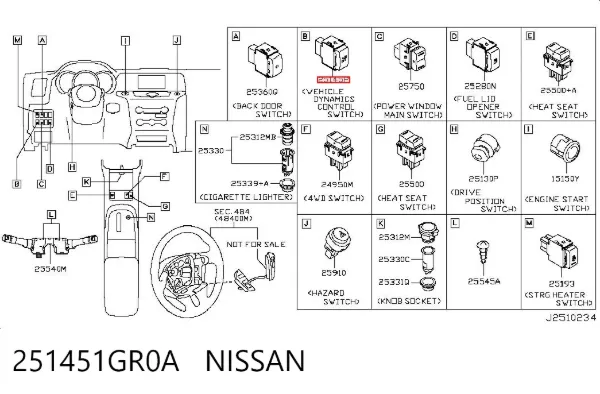  251451GR0A Nissan/Infiniti
