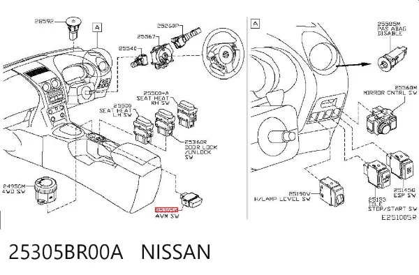  25305BR00A Nissan/Infiniti