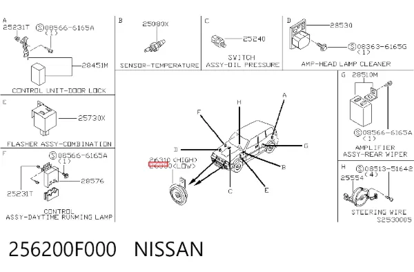  256200F000 Nissan/Infiniti