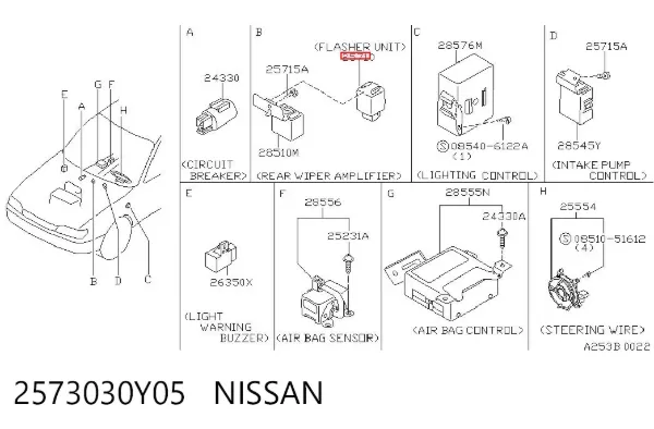 Relé de intermitentes Nissan Sunny III
