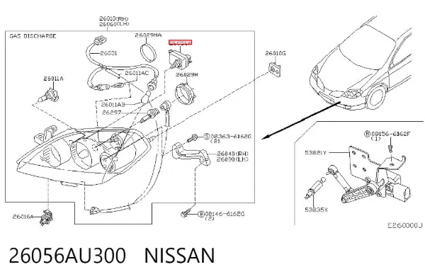 Motor regulador de faros Nissan Primera P12