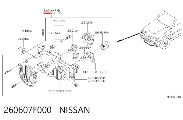 Faro izquierdo Ford Maverick UDS, UNS