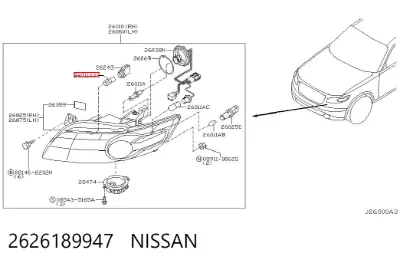 Bombilla NISSAN 2626189947