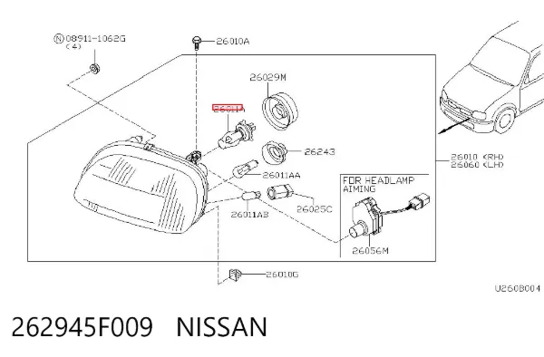  262945F009 Nissan/Infiniti