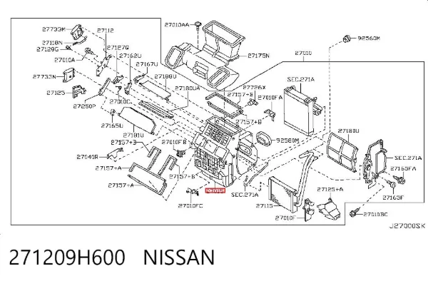  271209H600 Nissan/Infiniti
