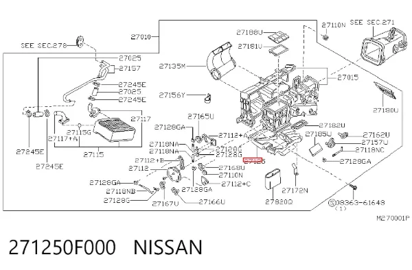  271250F000 Nissan/Infiniti