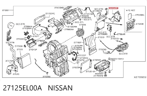  27125EL00A Nissan/Infiniti