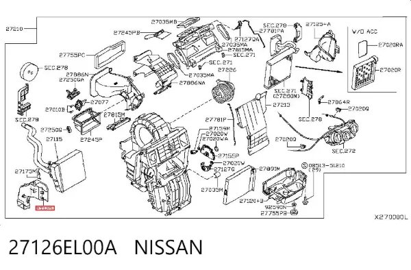  27126EL00A Nissan/Infiniti