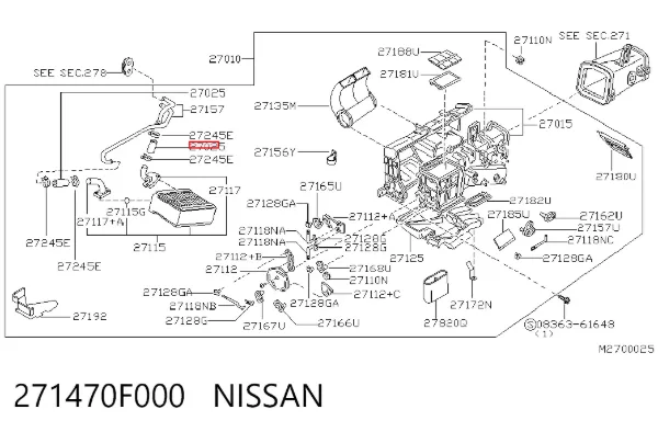  271470F000 Nissan/Infiniti