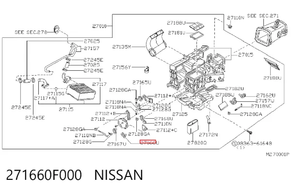  271660F000 Nissan/Infiniti