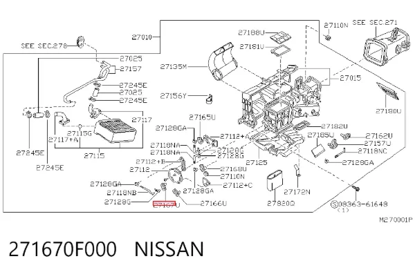  271670F000 Nissan/Infiniti