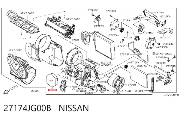  27174JG00B Nissan/Infiniti