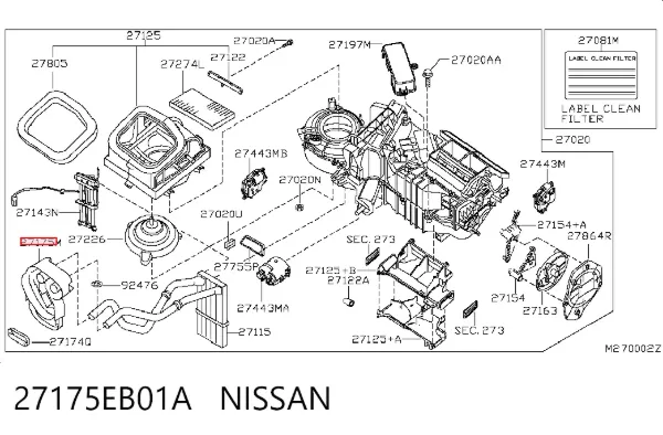  27175EB01A Nissan/Infiniti