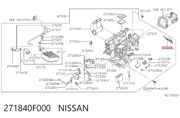  271840F000 Nissan/Infiniti