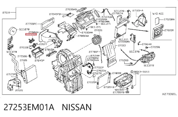 27253EM01A Nissan/Infiniti
