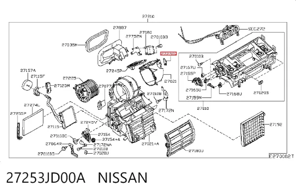  27253JD00A Nissan/Infiniti