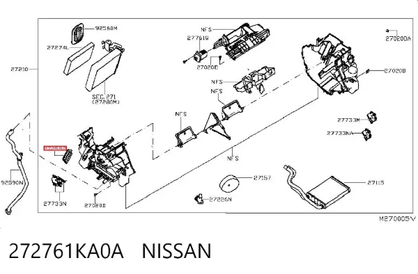  272761KA0A Nissan/Infiniti